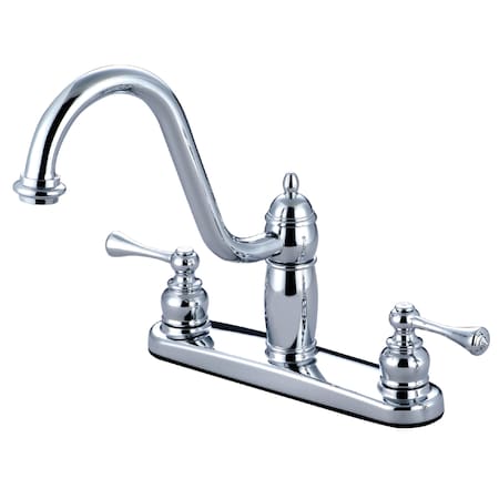 Kingston Brass Heritage Centerset Kitchen Faucet, Chrome KB1111BLLS